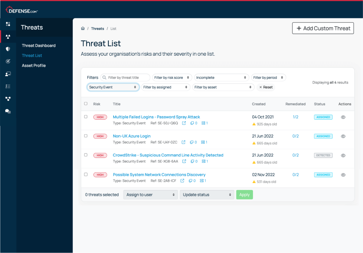 Monitor logs, detect threats